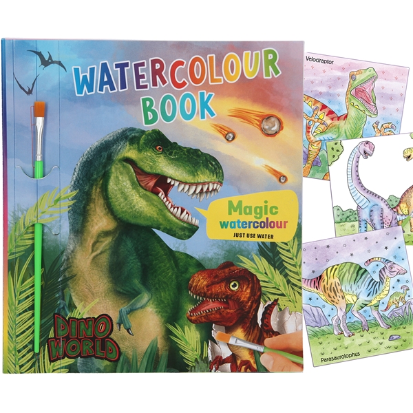 Dino World Water Colour Kirja (Kuva 1 tuotteesta 2)