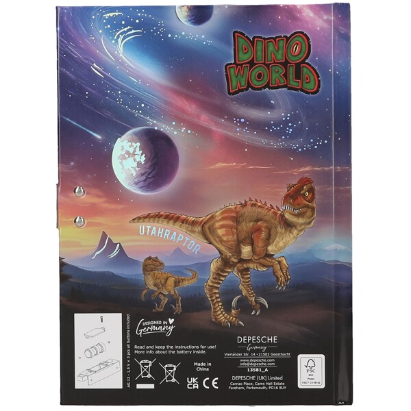 Dino World Päiväkirja koodilla & äänellä (Kuva 5 tuotteesta 5)