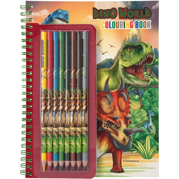 Dino World värityskirja ja 8 värikynää (Kuva 1 tuotteesta 6)