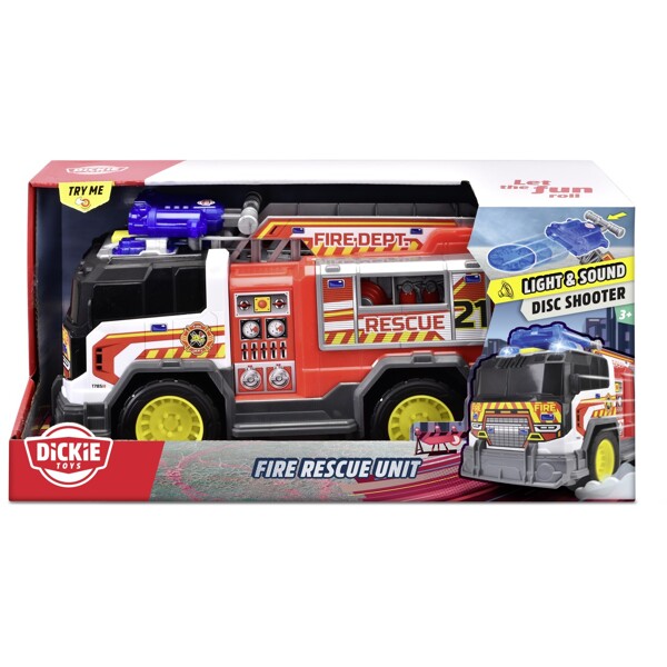 Dickie Toys Fire Rescue Unit Paloauto 30 cm (Kuva 1 tuotteesta 4)