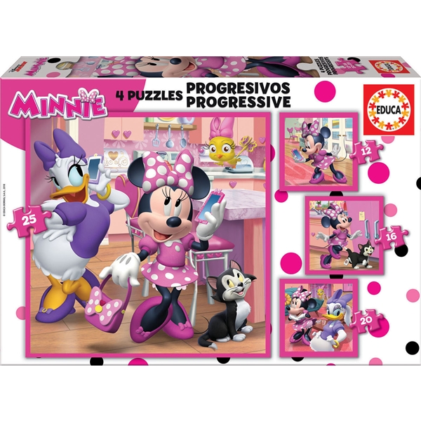 Pussel 4-in-1 Minnie Happy Helpers