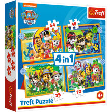 4-in-1-palapeli Trefl Ryhmä Hau