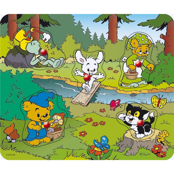 Nuppipalapeli Bamse metsässä