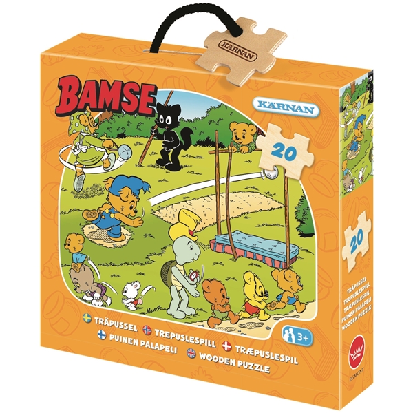 Puinen palapeli 20 palaa Bamse (Kuva 1 tuotteesta 2)