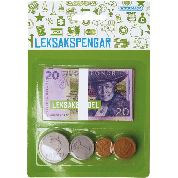 Leikkiraha, kolikot ja setelit
