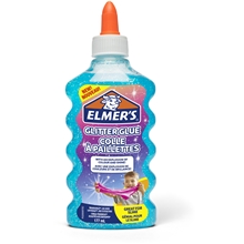 Elmers Kimalleliima 177ml sininen