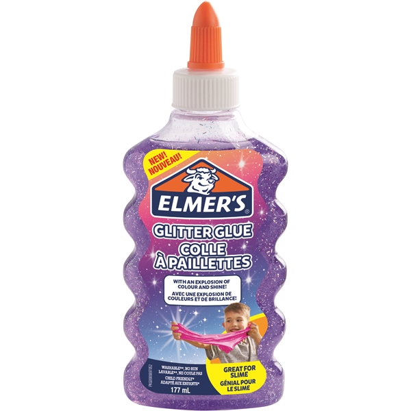 Elmers Kimalleliima 177ml liila