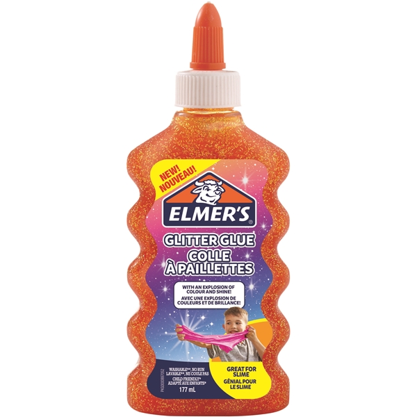 Elmers Kimalleliima 177ml oranssi (Kuva 1 tuotteesta 4)