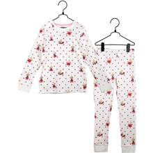 110-116 cL - Muumi Sydän Pyjama Valkoinen