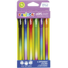 Carioca Oops Mustekynä, jossa on pyyhekumi, 6 kpl