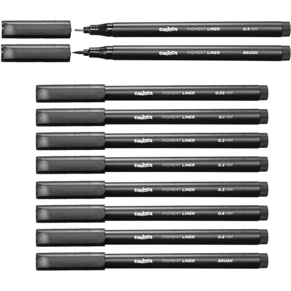 Carioca Plus Pigmentliner 8-Pack (Kuva 2 tuotteesta 3)