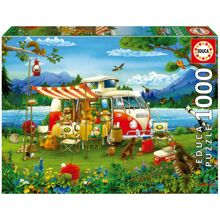 Educa Palapeli 1000 Palaa Camping Holiday