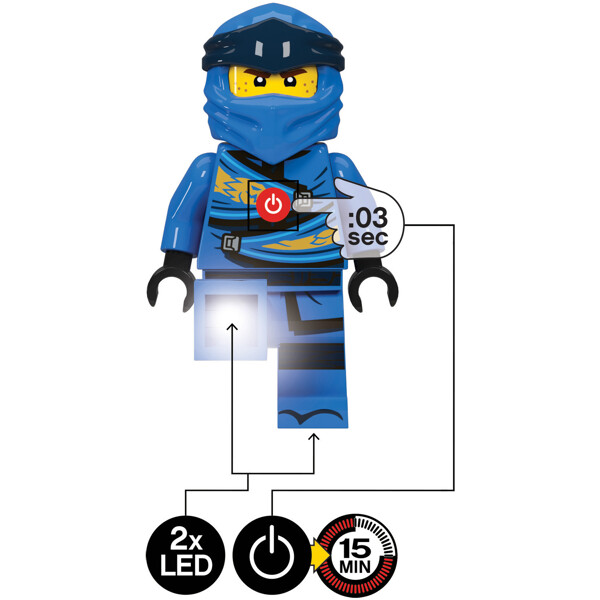 LEGO Ninjago LED-taskulamppu Jay (Kuva 3 tuotteesta 5)