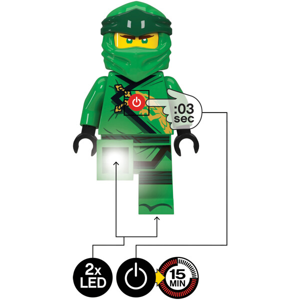LEGO Ninjago LED-taskulamppu Lloyd (Kuva 3 tuotteesta 6)