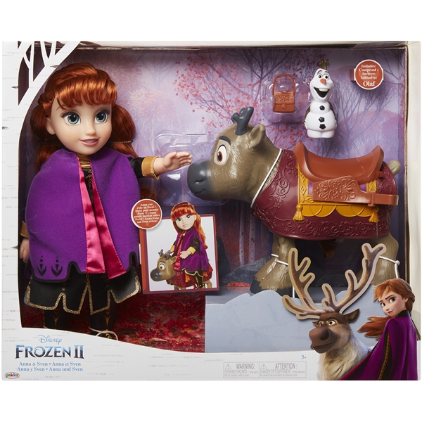 Frozen 2 Travel Doll Anna + Sven (Kuva 1 tuotteesta 2)