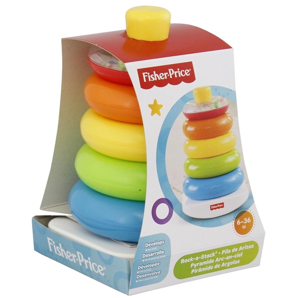 Fisher Price Rengaspyramidi Rock-a-Stack (Kuva 5 tuotteesta 5)