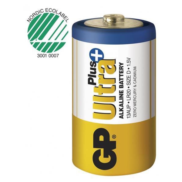 GP Batteries Ultra Plus, LR20, 2-pack (Kuva 2 tuotteesta 2)