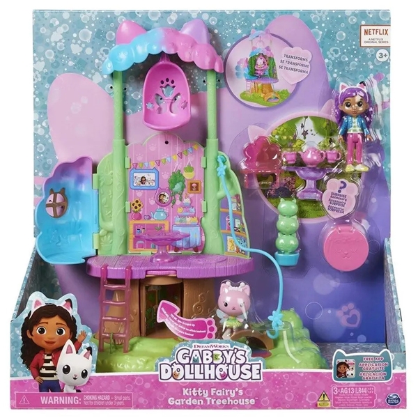 Gabby´s Dollhouse Kitty Fairy's Garden Treehouse (Kuva 1 tuotteesta 8)