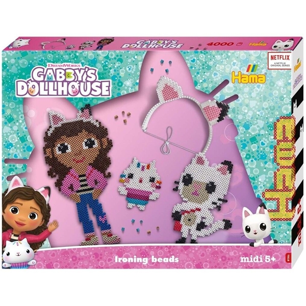 Hama Midi Gift Box Gabby's Dollhouse 4000 kpl (Kuva 1 tuotteesta 3)
