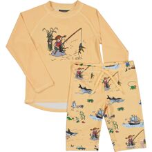 98-104 cl - UV-setti Peppi Pitkätossu Keltainen