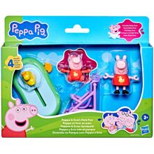 Peppa Pig -leikkisetti Peppa & Evien puistoleikit