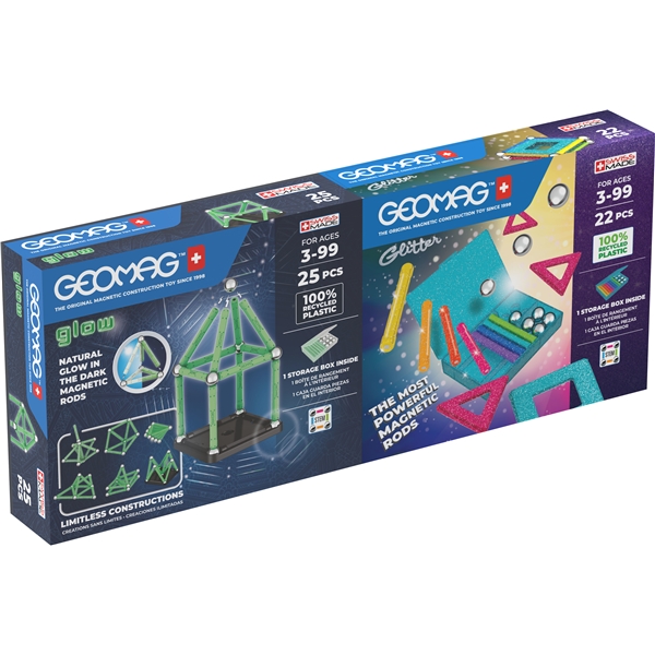 Geomag Glow & Glitter 47 osaa (Kuva 1 tuotteesta 3)