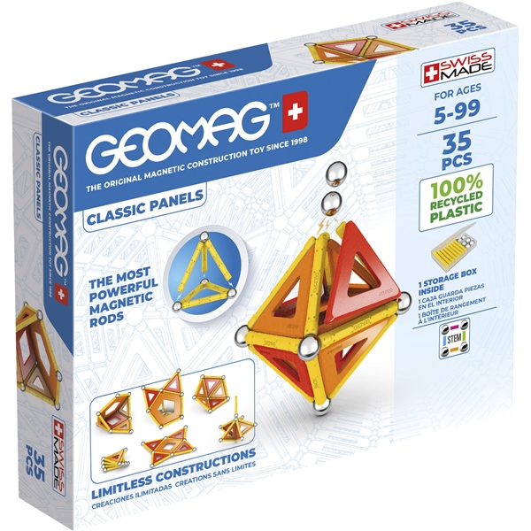 Geomag Classic Panels Kierrätetty 35 Osaa (Kuva 1 tuotteesta 3)