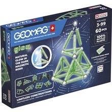 Geomag Glow Kierrätetty 60 Osaa