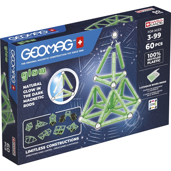 Geomag Glow Kierrätetty 60 Osaa (Kuva 1 tuotteesta 5)