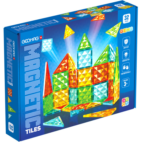 Geomag Magneettiset Laatat Jalokivet 32 Osaa (Kuva 1 tuotteesta 6)