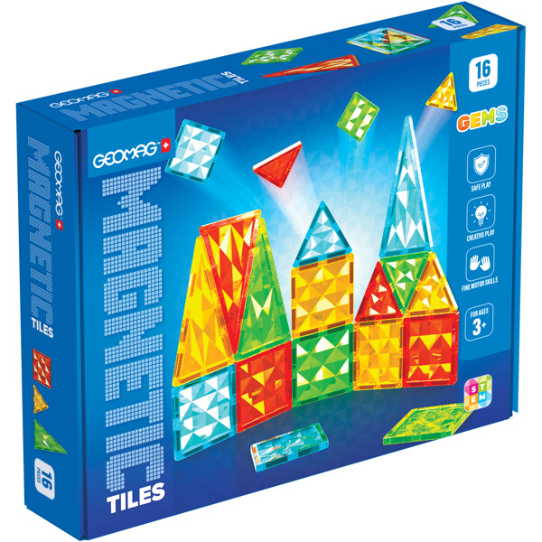 Geomag Magneettiset Laatat Jalokivet 16 Osaa (Kuva 1 tuotteesta 6)