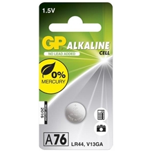 GP Cell Battery, Size LR44, 1.5V, 1-pack