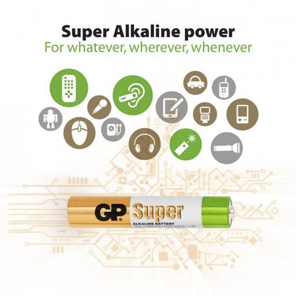 GP Alkaline Battery AAAA, 2-pack (Kuva 2 tuotteesta 2)