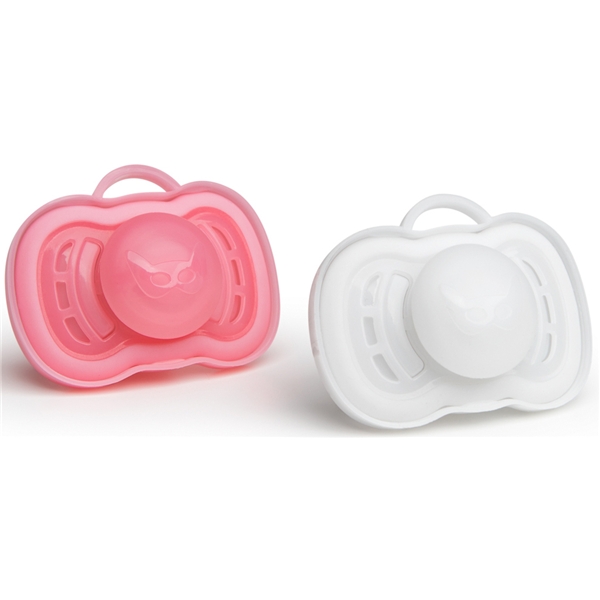 Herobility Pacifier Pink/White 2 kpl 6kk+