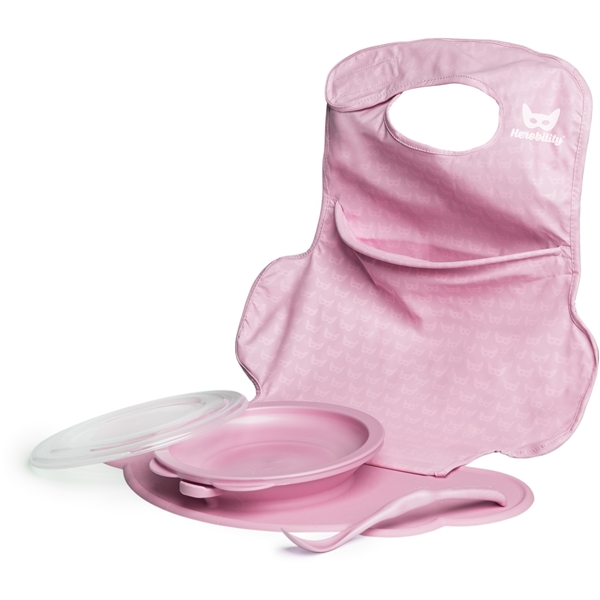 Herobility Eco Placemat Feeding Set Pink