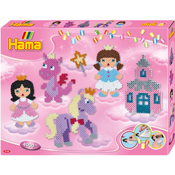 Hama Midi Gift Box Fantasy Fun 4000 kpl (Kuva 1 tuotteesta 3)