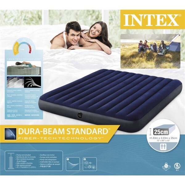 Intex Klassinen Downy Ilmapatja 183x203x25 cm (Kuva 4 tuotteesta 4)