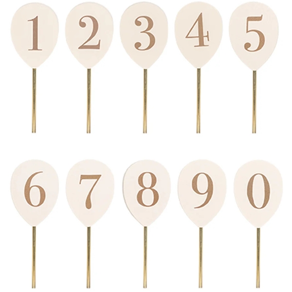 Jabadabado Numeropallot 0-9 Kynttilänjalkaan