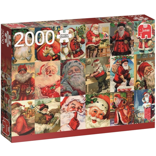 Palapeli 2000 Palaa Vintage Santa