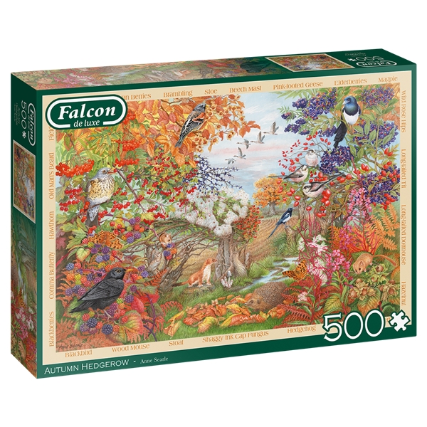 Palapeli 500 Palaa Autumn Hedgerow (Kuva 1 tuotteesta 2)