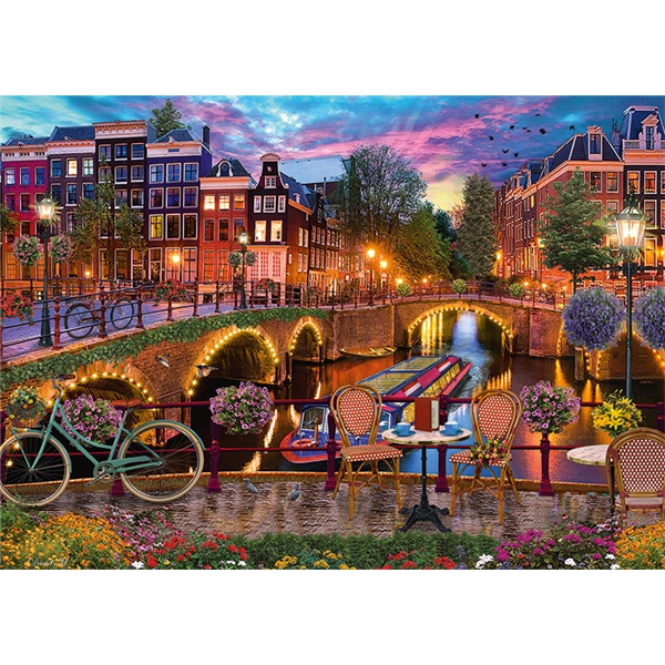 Palapeli 1000 Palaa Amsterdam Canals (Kuva 2 tuotteesta 2)
