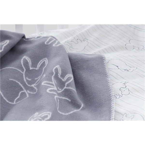 Kids Concept Jacquard-viltti Harmaa (Kuva 2 tuotteesta 2)