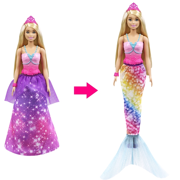 Barbie Dreamtopia 2-in-1 Doll Barbie (Kuva 1 tuotteesta 4)
