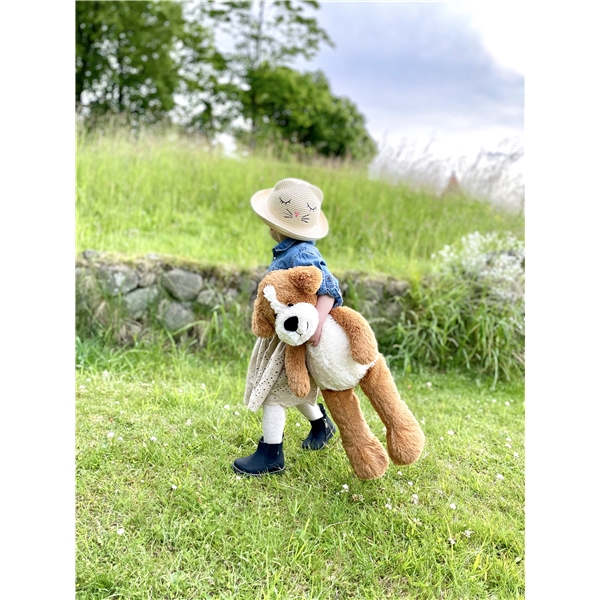 Teddykompaniet Koira, Ruskea 60 cm (Kuva 3 tuotteesta 3)