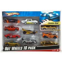 10 kpl/paketti - Hot Wheels Cars Giftpack