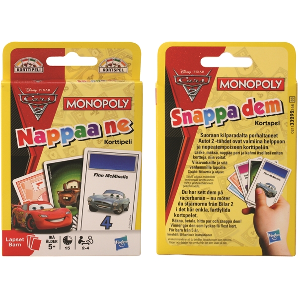 Monopol Cars 2 Korttipeli