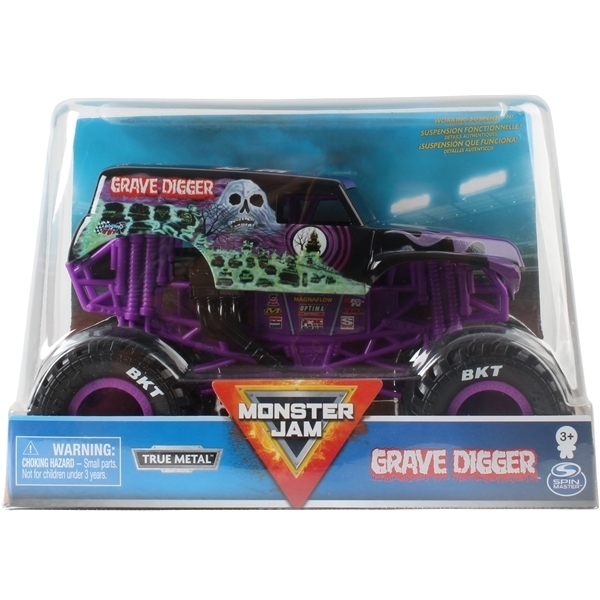 Monster Jam 1:24 Grave Digger Purple (Kuva 2 tuotteesta 2)
