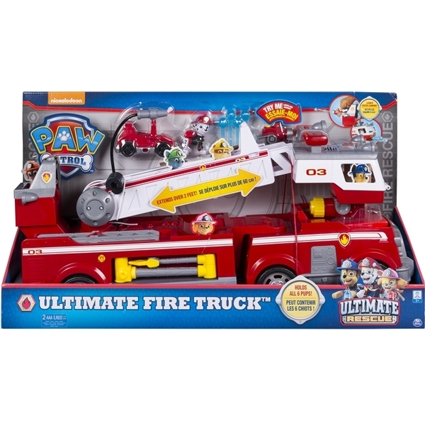Paw Patrol Ultimate Fire Truck Leikkisetti (Kuva 7 tuotteesta 7)