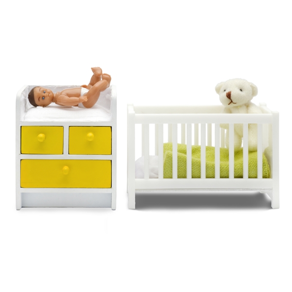 Lundby Stockholm Pinnasänky + Hoitopöytä (Kuva 1 tuotteesta 2)