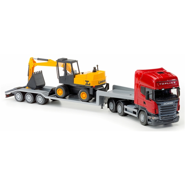 Scania Topline Low Loader & Excavator